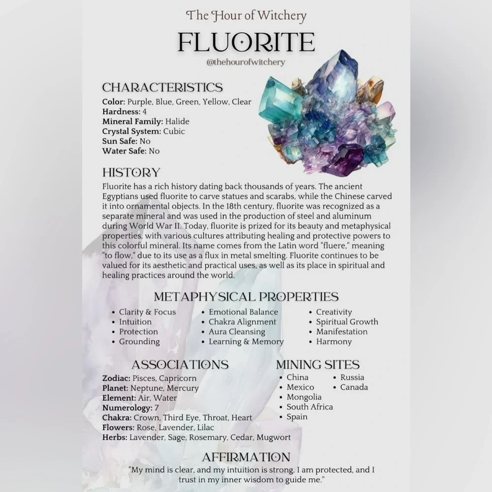 Fluorite Pendant Necklace - Picture 3 of 3